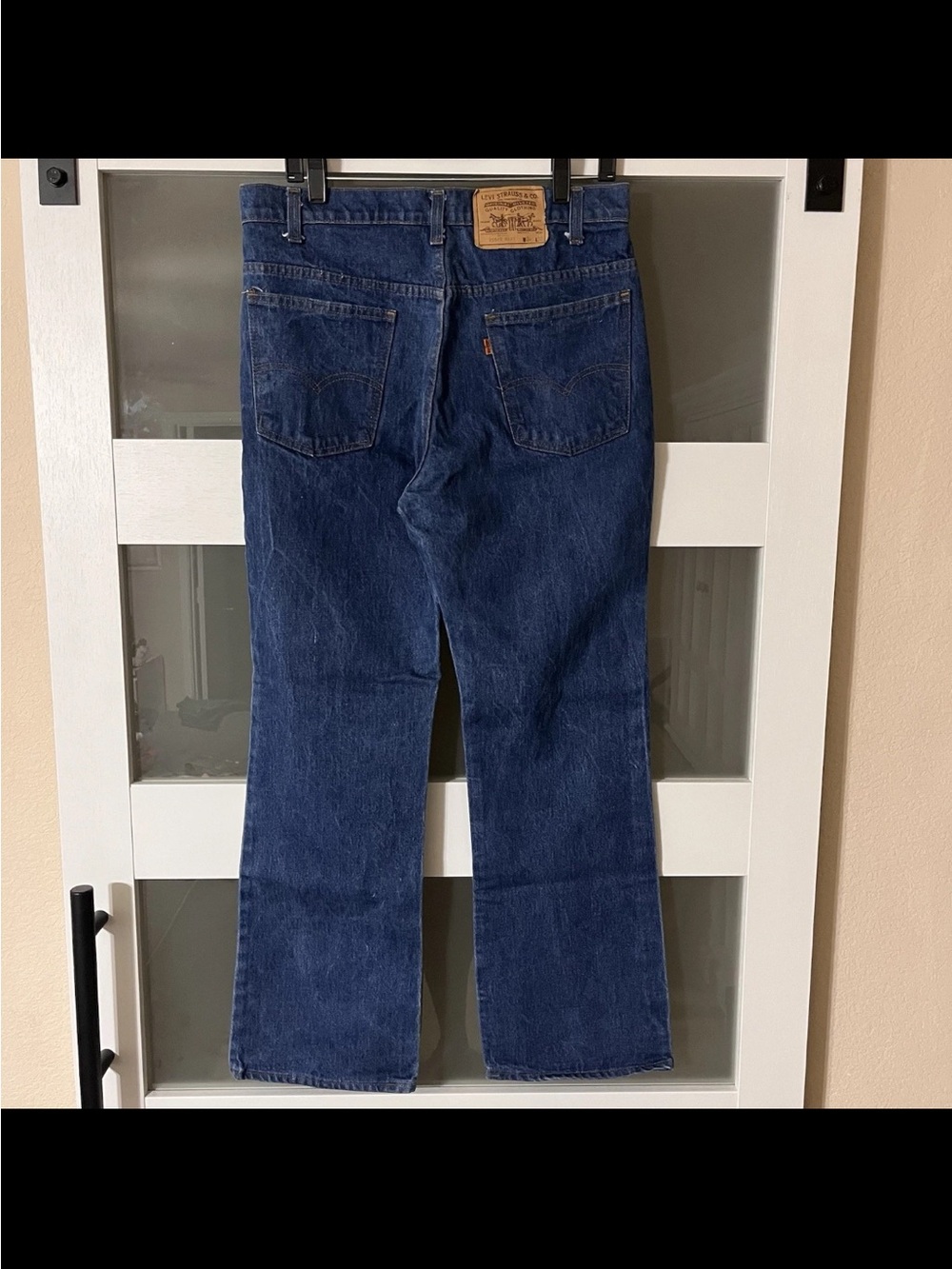 Vintage 80s Levi's 517 Orange Tab Bootcut Jeans 34x30 USA